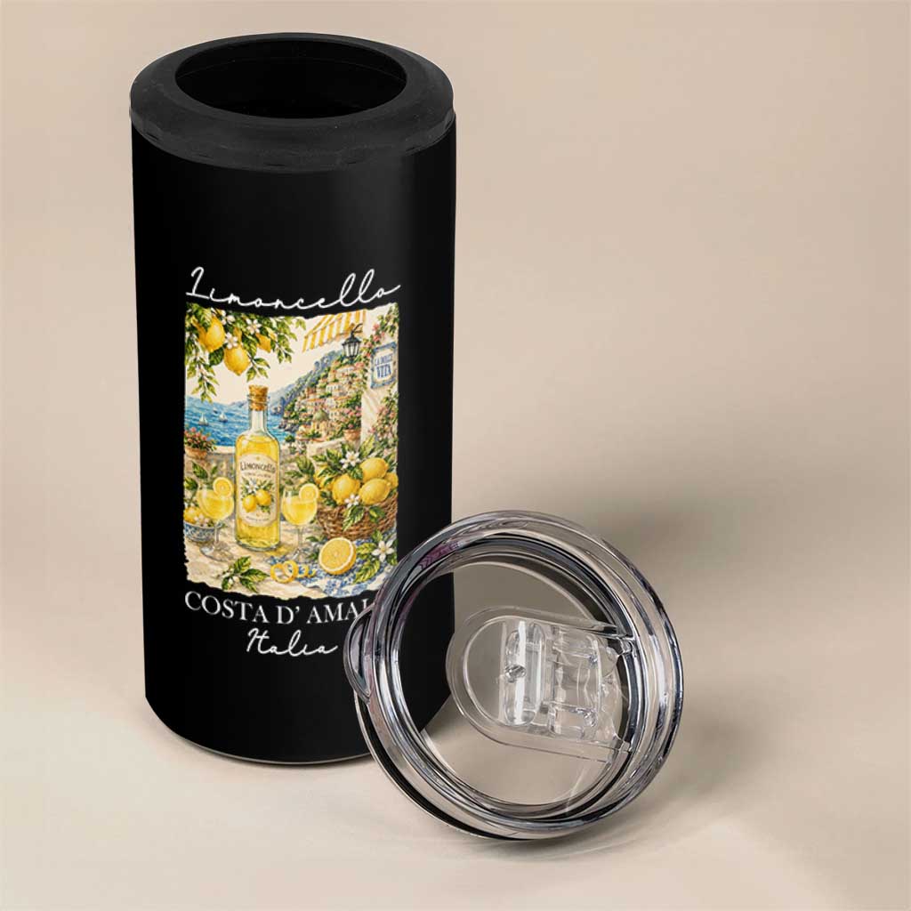 Limoncello Amalfi Coast 4 in 1 Can Cooler Tumbler Lemon Lover Italian Summer Fruit