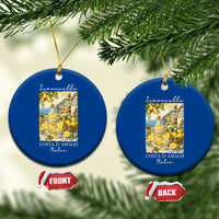 Limoncello Amalfi Coast Ceramic Ornament Lemon Lover Italian Summer Fruit