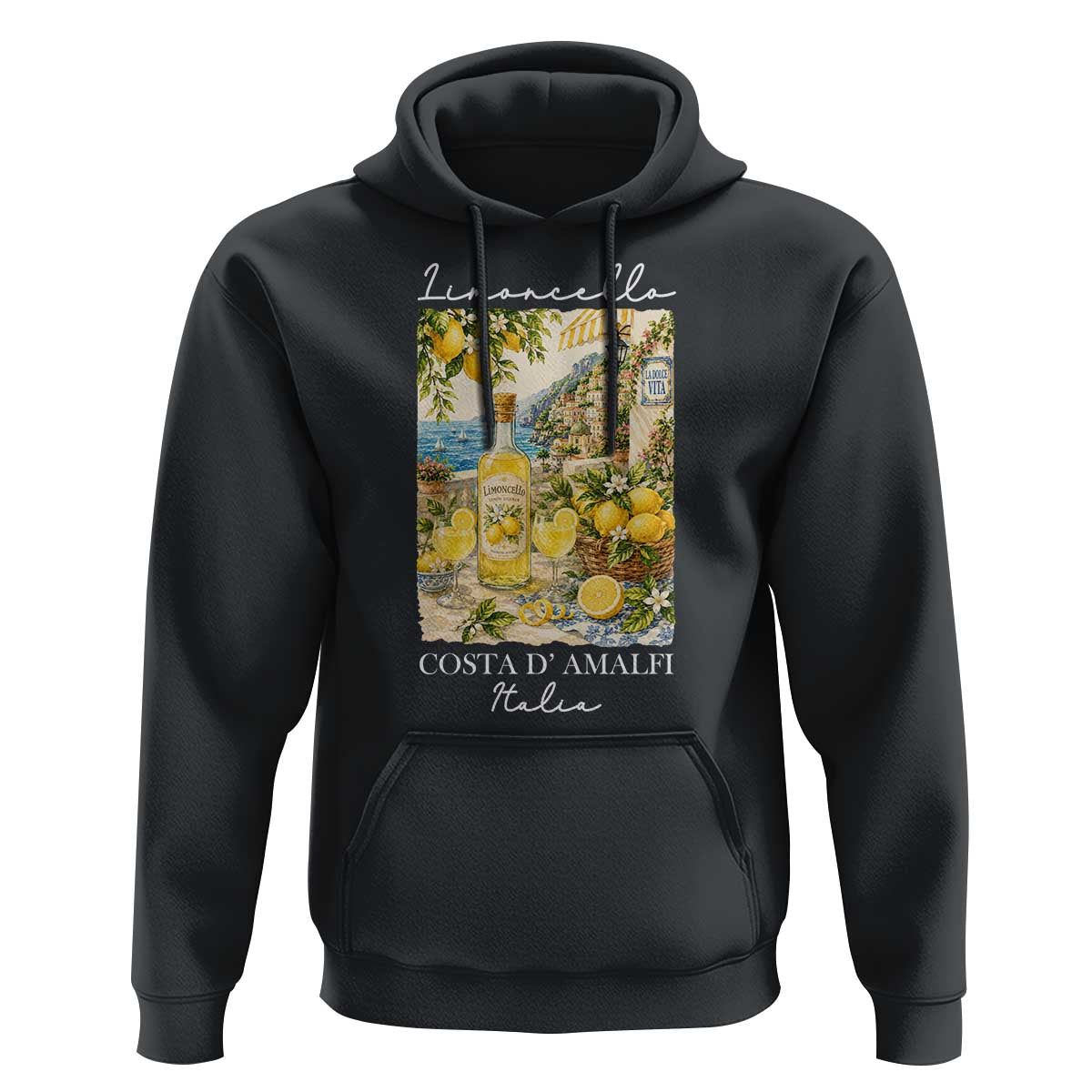 Limoncello Amalfi Coast Hoodie Lemon Lover Italian Summer Fruit