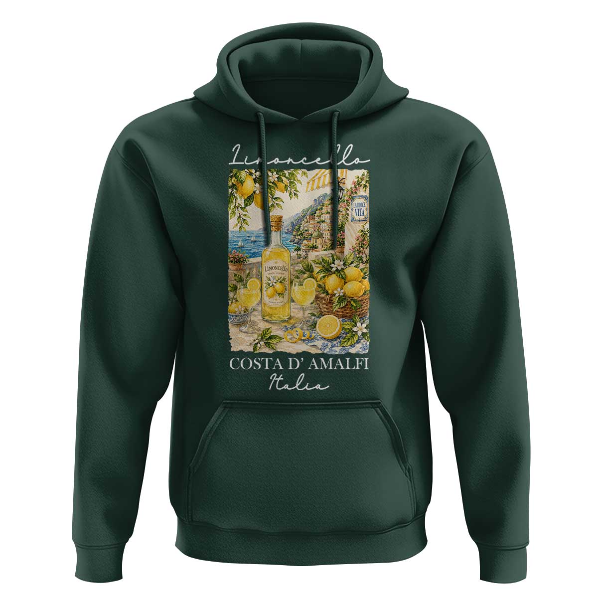 Limoncello Amalfi Coast Hoodie Lemon Lover Italian Summer Fruit
