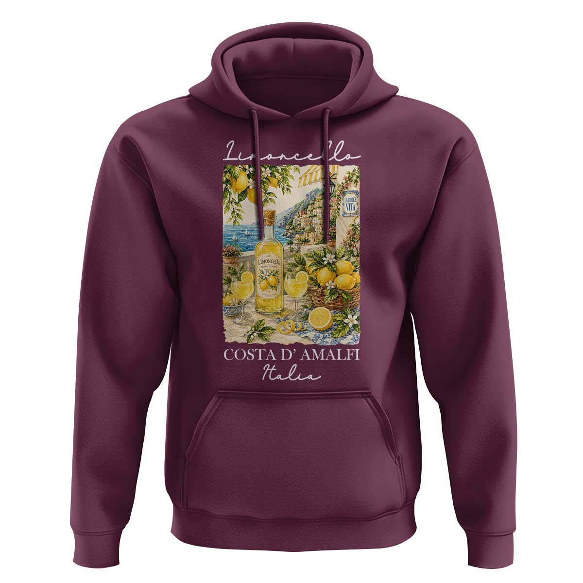 Limoncello Amalfi Coast Hoodie Lemon Lover Italian Summer Fruit
