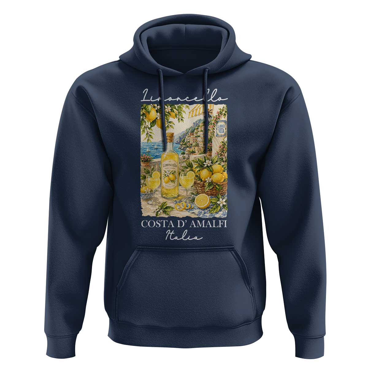 Limoncello Amalfi Coast Hoodie Lemon Lover Italian Summer Fruit