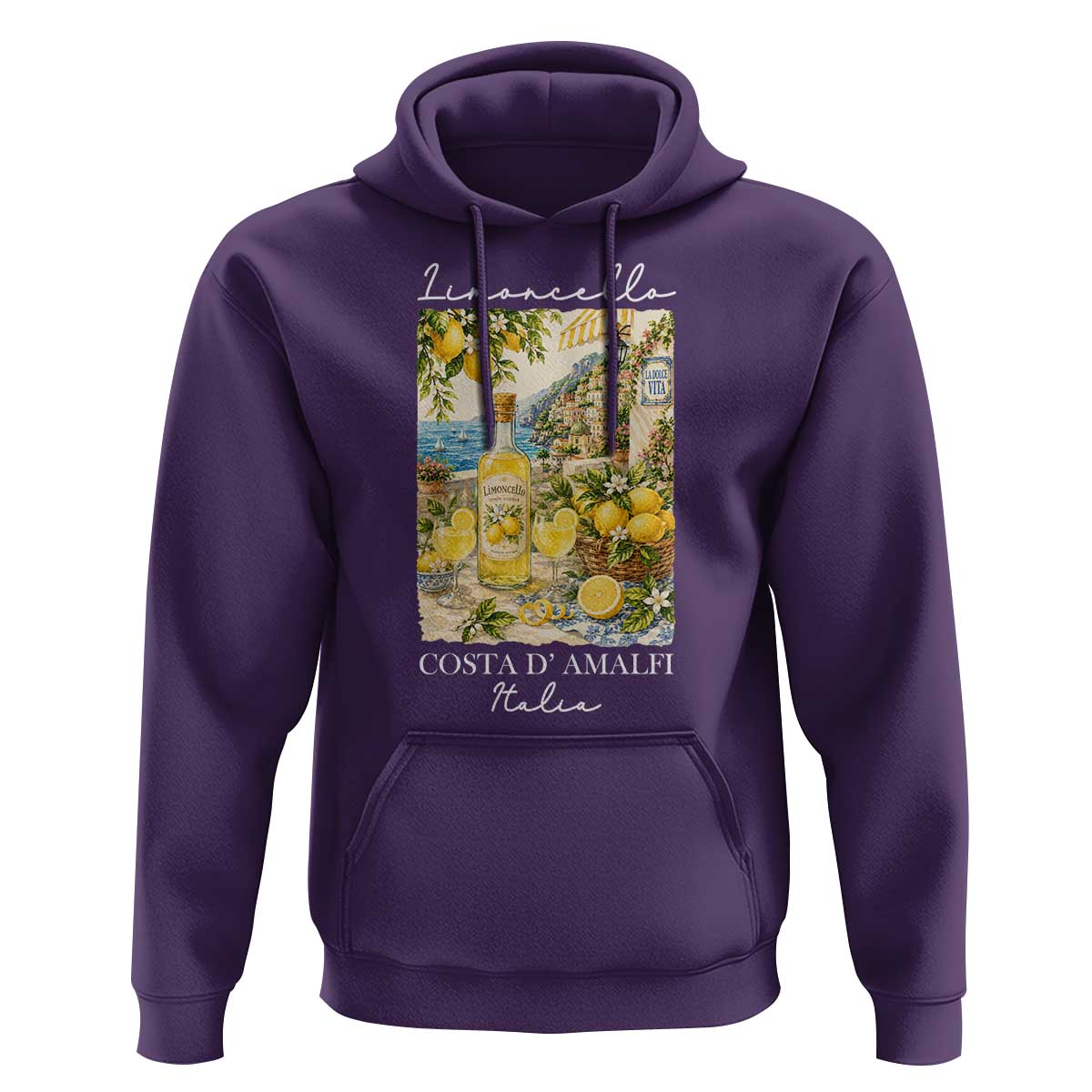 Limoncello Amalfi Coast Hoodie Lemon Lover Italian Summer Fruit