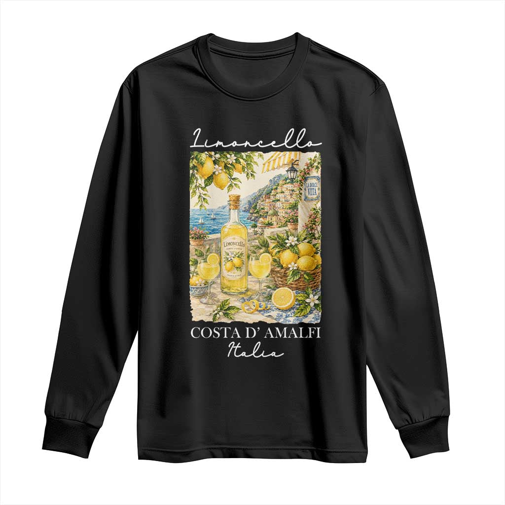 Limoncello Amalfi Coast Long Sleeve Shirt Lemon Lover Italian Summer Fruit