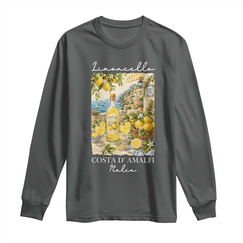 Limoncello Amalfi Coast Long Sleeve Shirt Lemon Lover Italian Summer Fruit