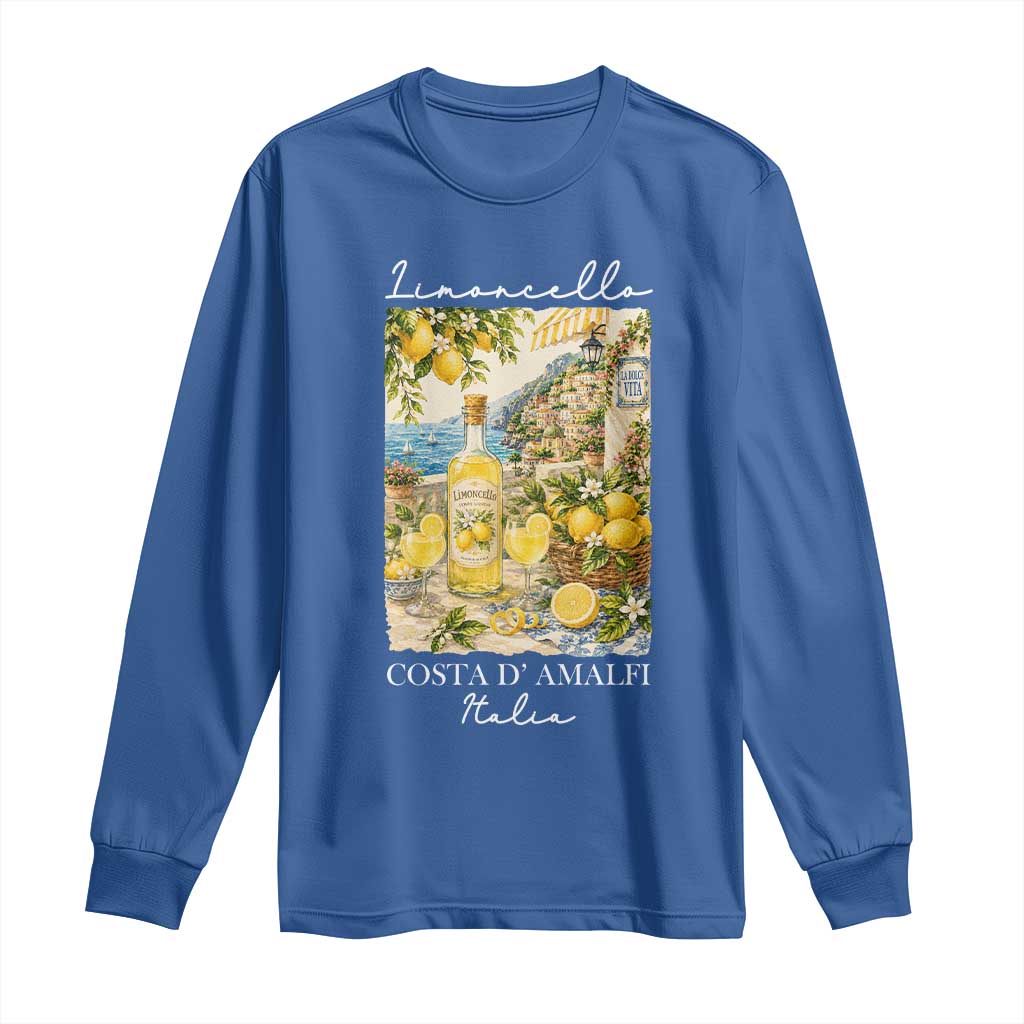Limoncello Amalfi Coast Long Sleeve Shirt Lemon Lover Italian Summer Fruit
