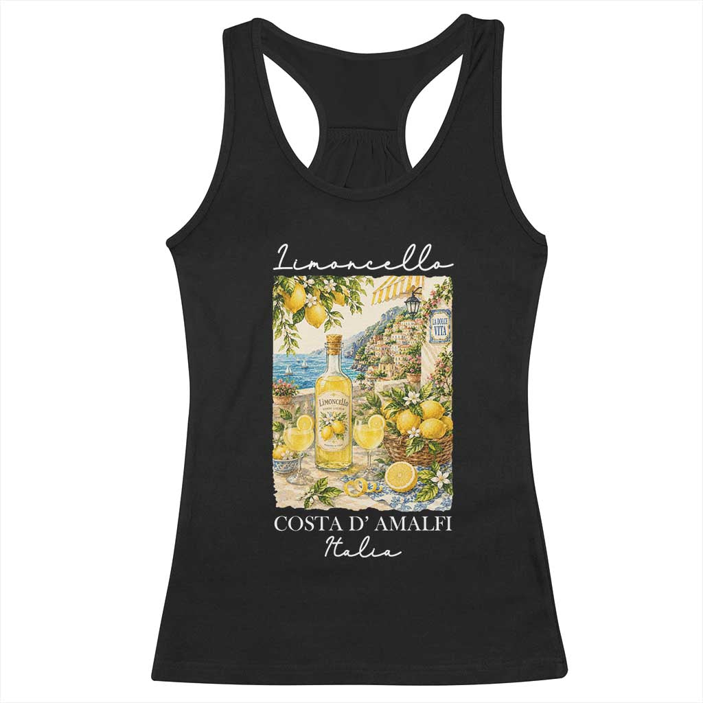 Limoncello Amalfi Coast Racerback Tank Top Lemon Lover Italian Summer Fruit