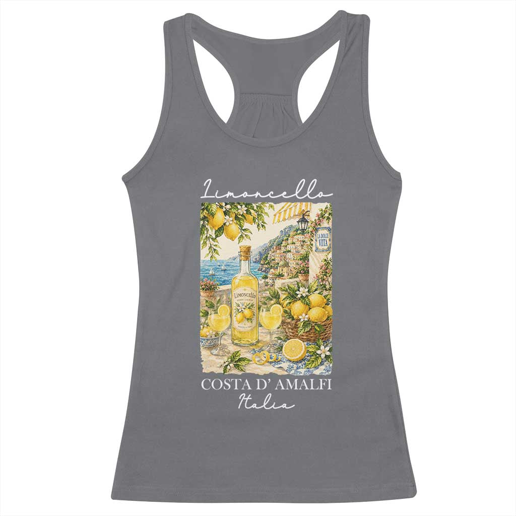 Limoncello Amalfi Coast Racerback Tank Top Lemon Lover Italian Summer Fruit