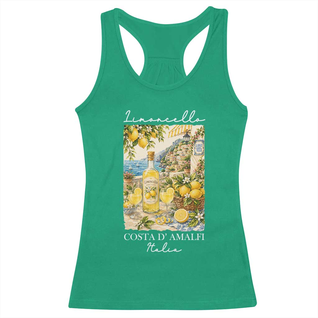 Limoncello Amalfi Coast Racerback Tank Top Lemon Lover Italian Summer Fruit