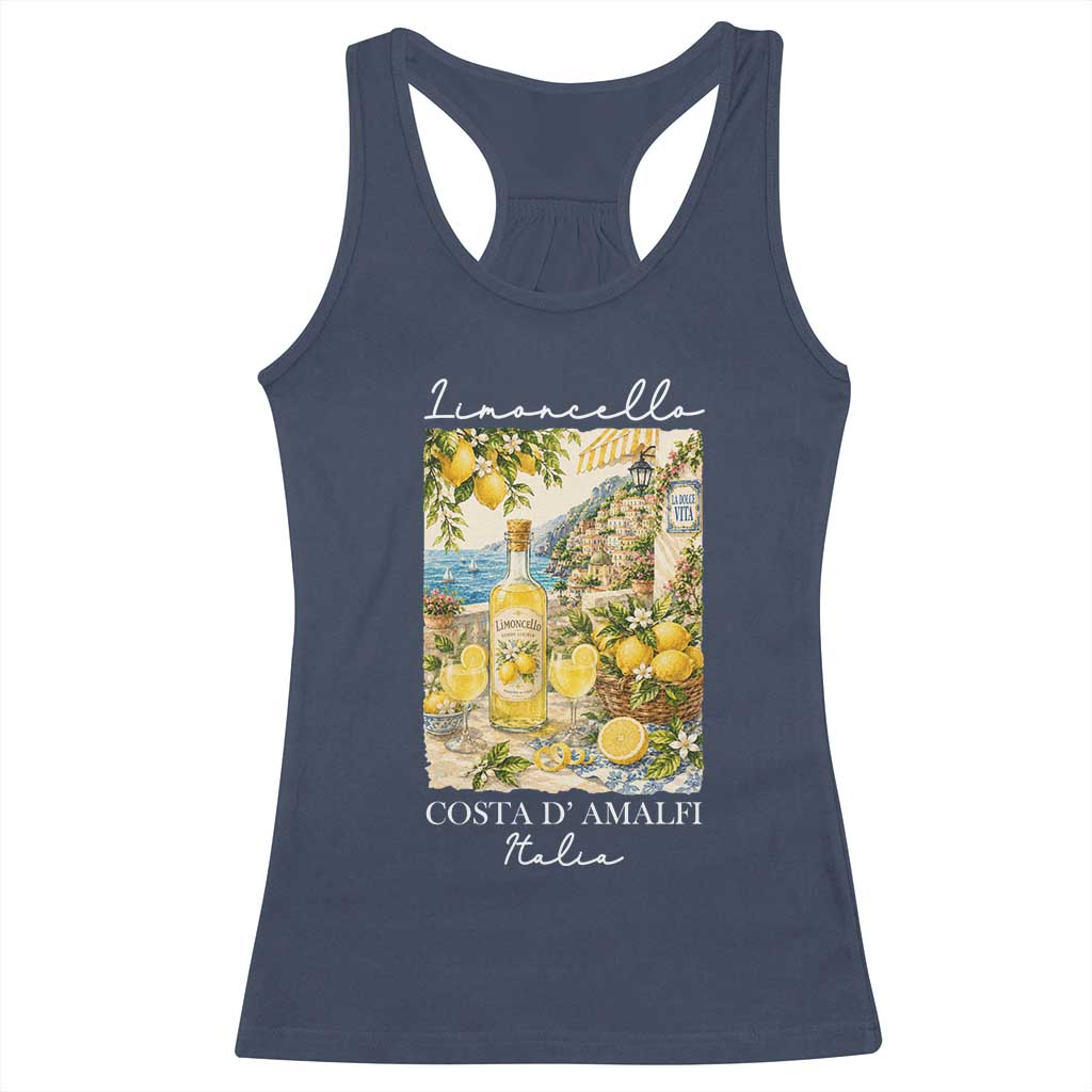 Limoncello Amalfi Coast Racerback Tank Top Lemon Lover Italian Summer Fruit