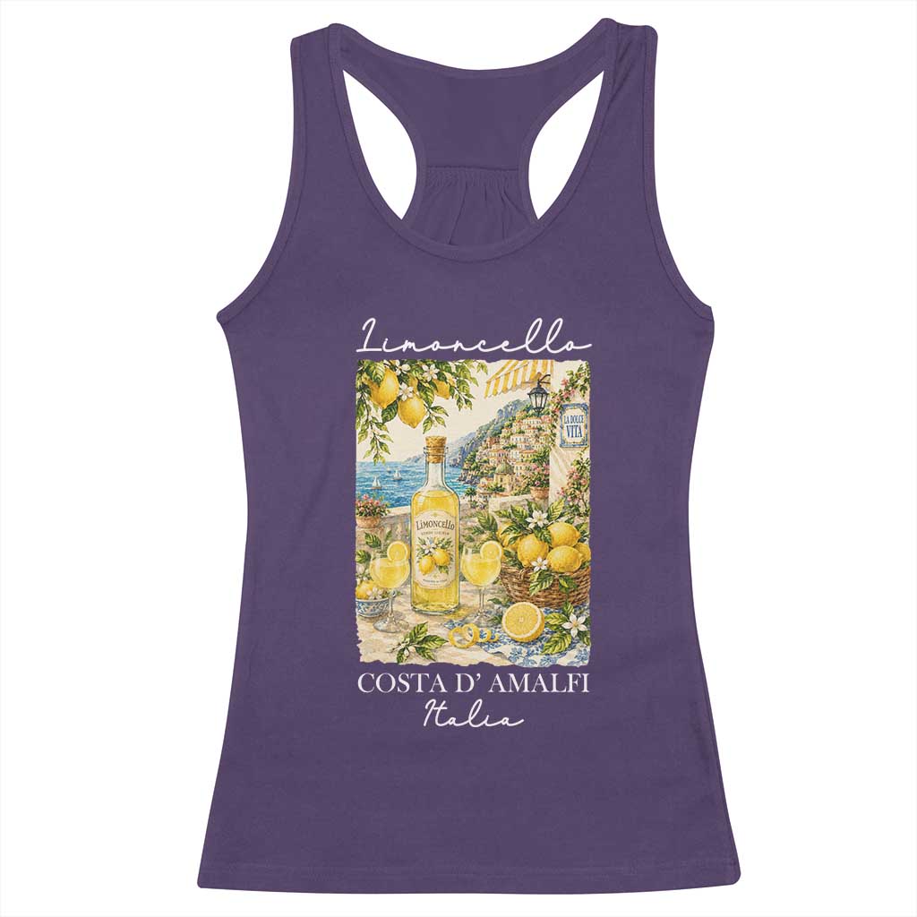 Limoncello Amalfi Coast Racerback Tank Top Lemon Lover Italian Summer Fruit