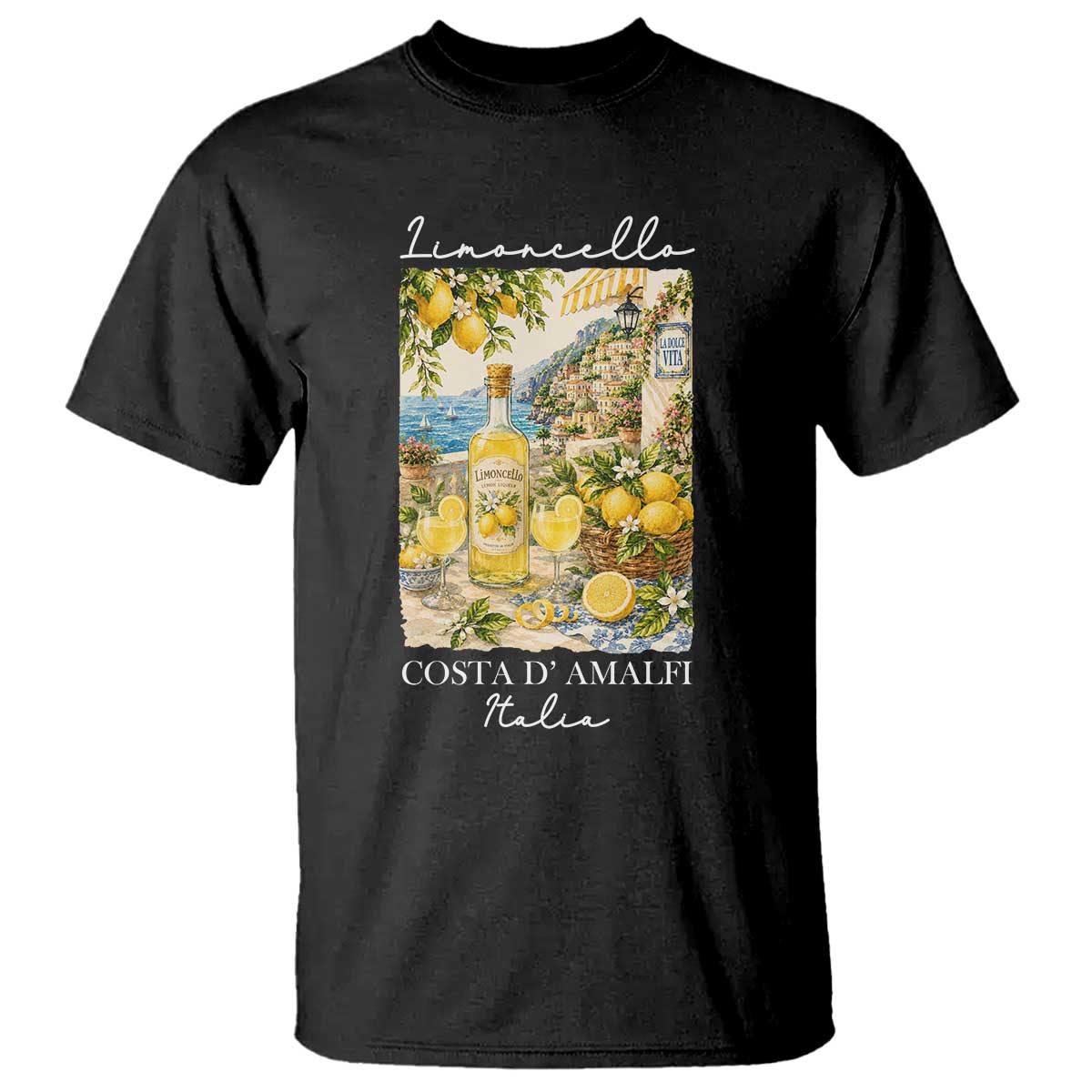 Limoncello Amalfi Coast T Shirt Lemon Lover Italian Summer Fruit
