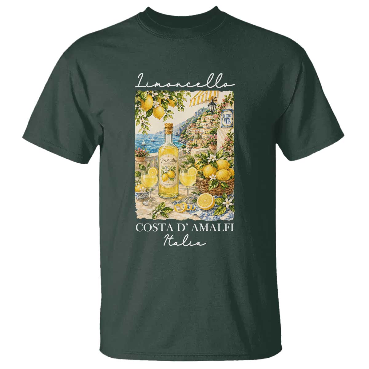 Limoncello Amalfi Coast T Shirt Lemon Lover Italian Summer Fruit