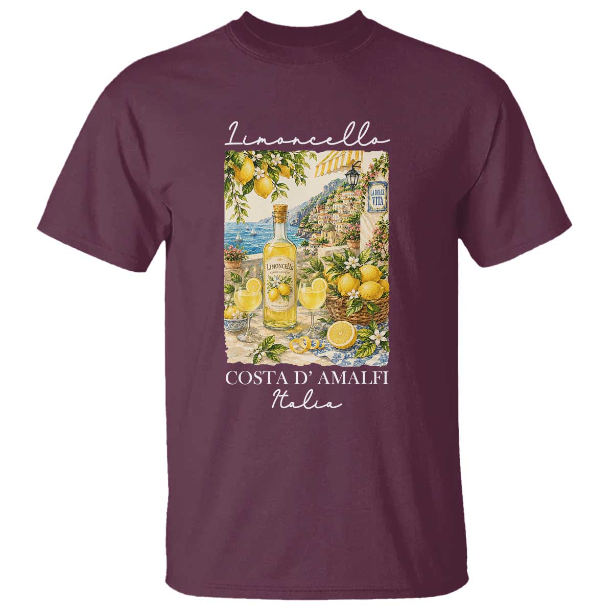 Limoncello Amalfi Coast T Shirt Lemon Lover Italian Summer Fruit