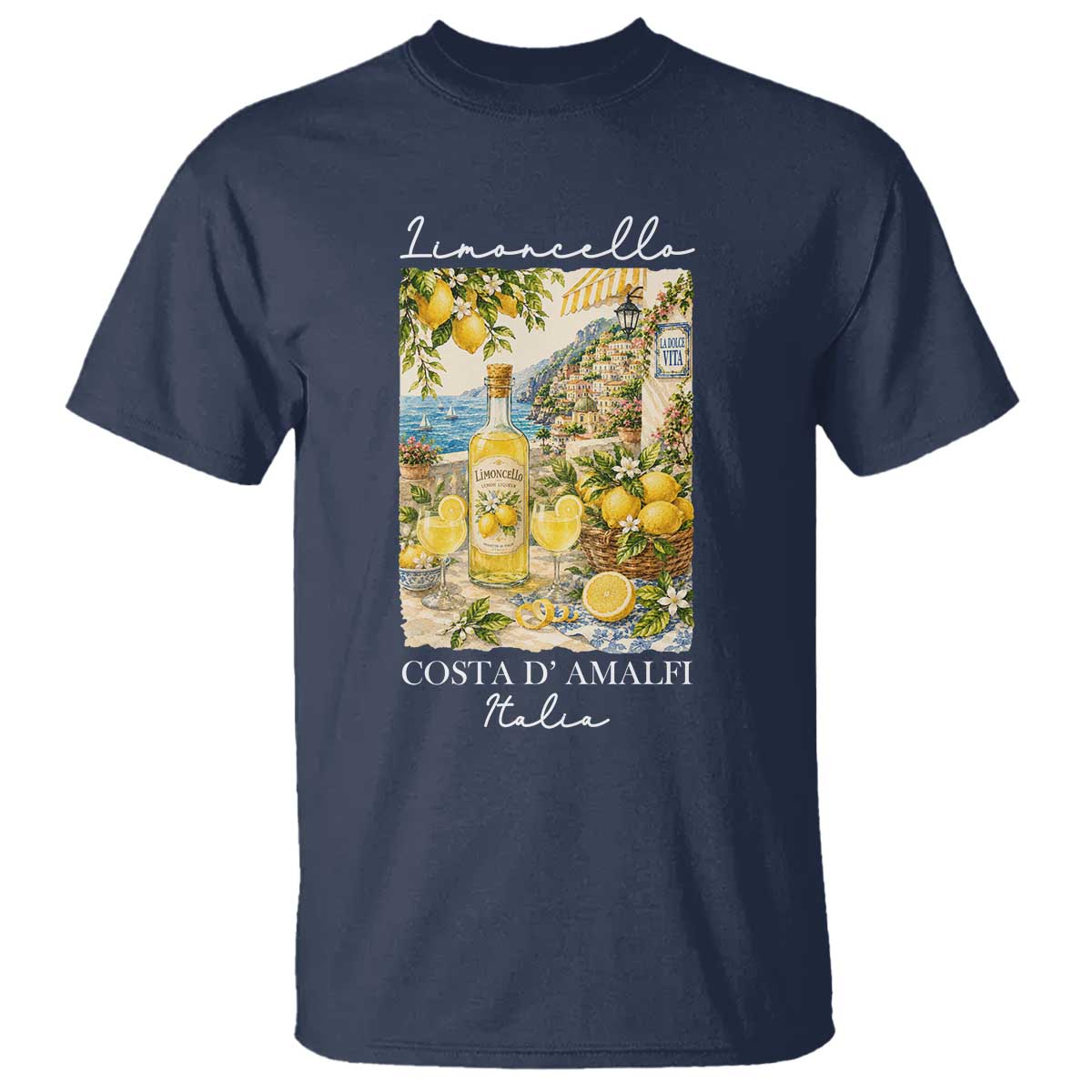 Limoncello Amalfi Coast T Shirt Lemon Lover Italian Summer Fruit