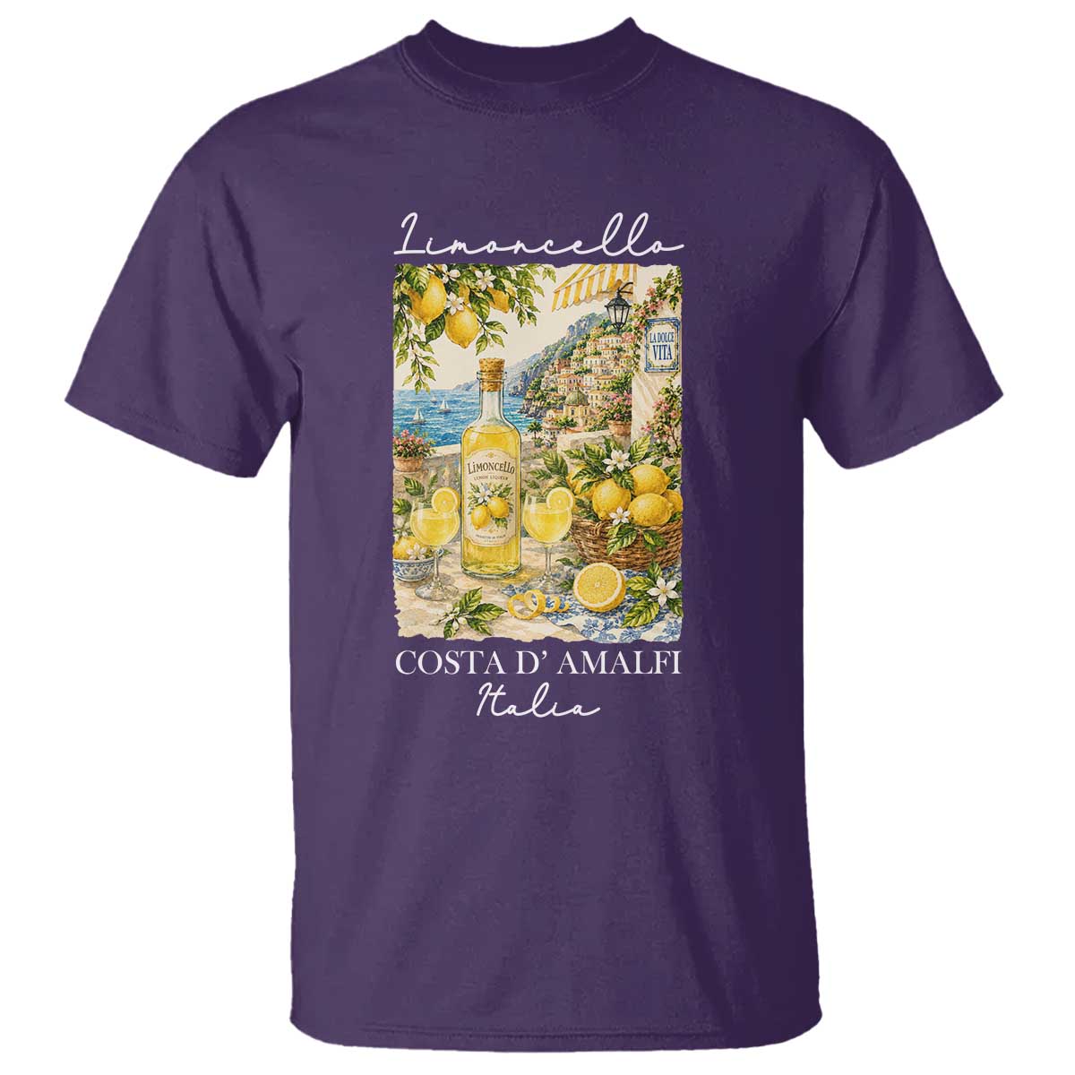 Limoncello Amalfi Coast T Shirt Lemon Lover Italian Summer Fruit