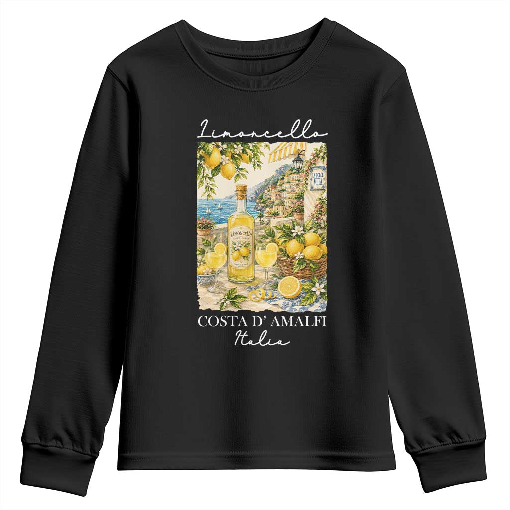 Limoncello Amalfi Coast Youth Sweatshirt Lemon Lover Italian Summer Fruit