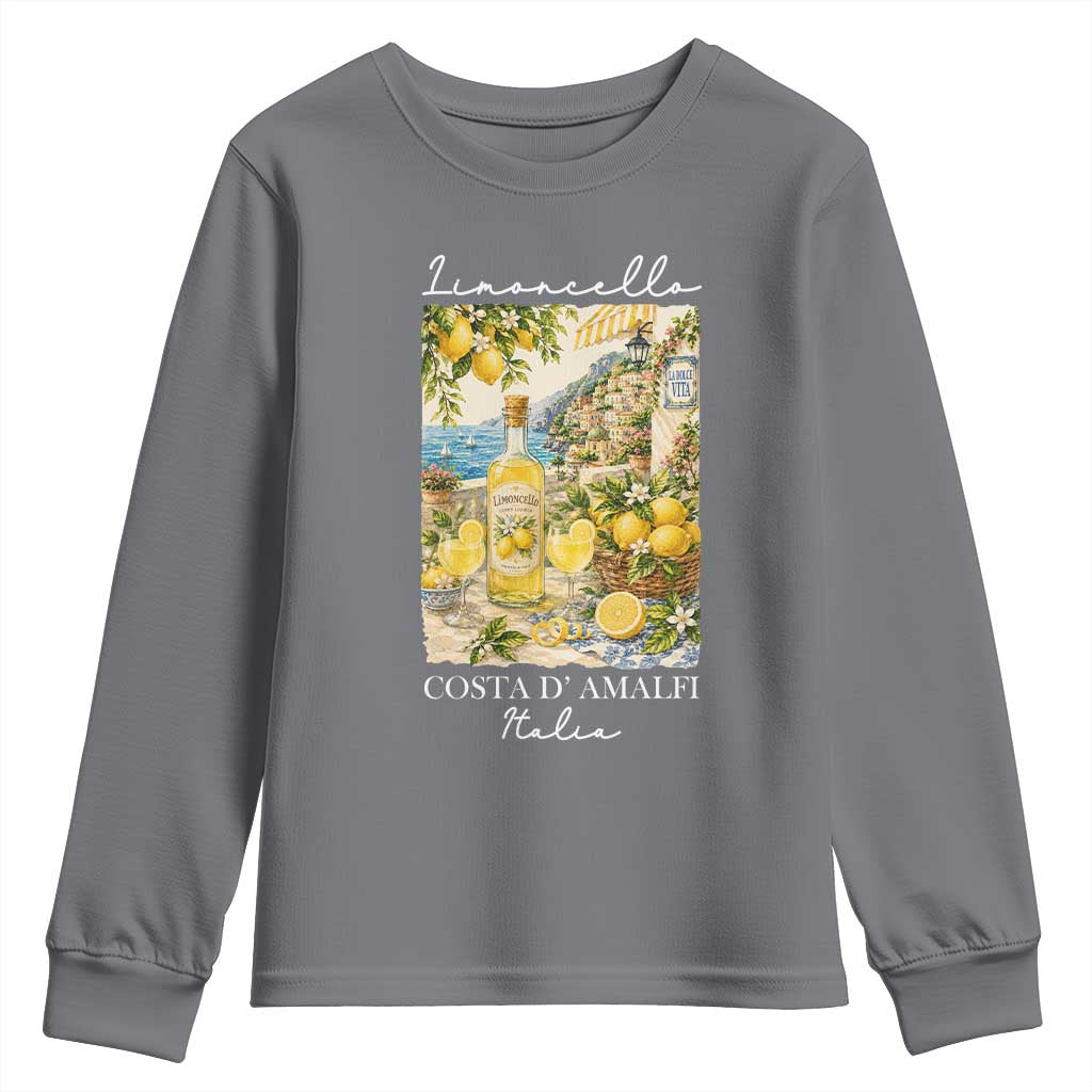 Limoncello Amalfi Coast Youth Sweatshirt Lemon Lover Italian Summer Fruit