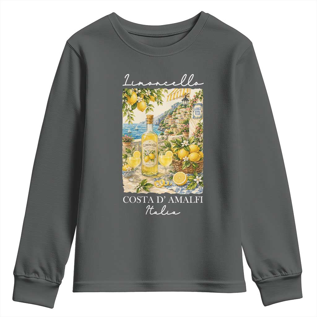 Limoncello Amalfi Coast Youth Sweatshirt Lemon Lover Italian Summer Fruit