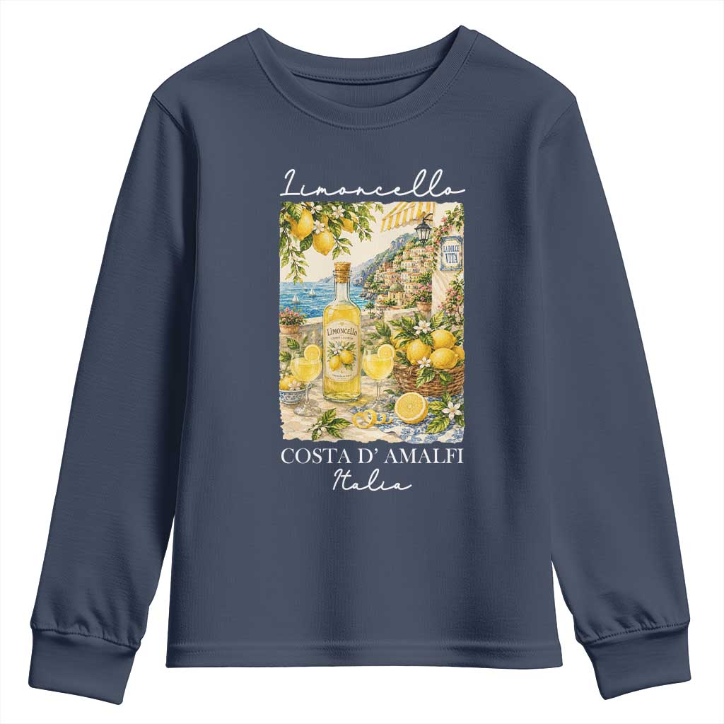 Limoncello Amalfi Coast Youth Sweatshirt Lemon Lover Italian Summer Fruit