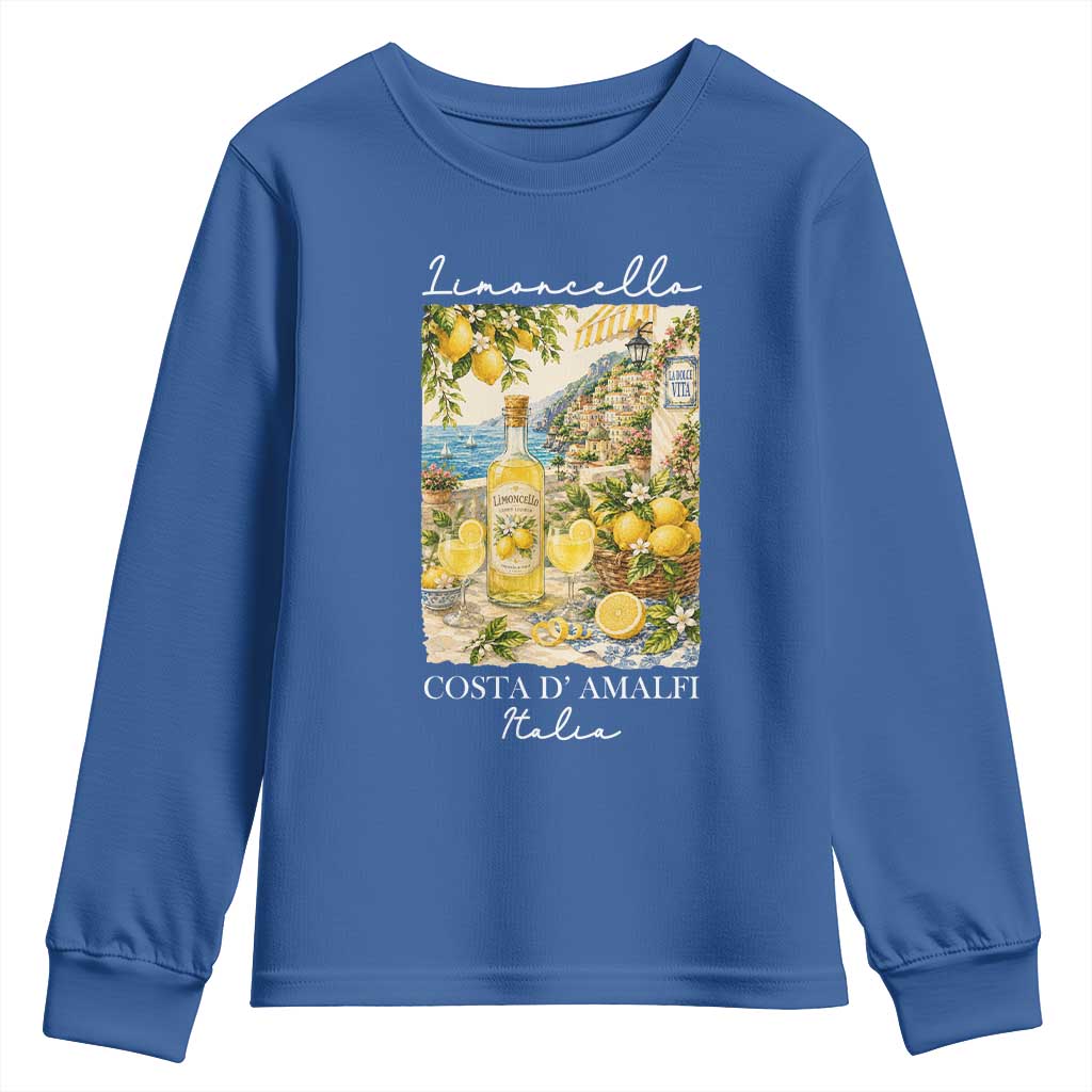 Limoncello Amalfi Coast Youth Sweatshirt Lemon Lover Italian Summer Fruit