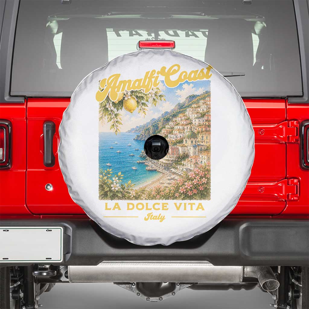 Amalfi Coast La Dolce Vita Italy Spare Tire Cover Vintage Summer Amalfi Coast