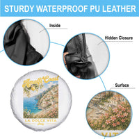 Amalfi Coast La Dolce Vita Italy Spare Tire Cover Vintage Summer Amalfi Coast