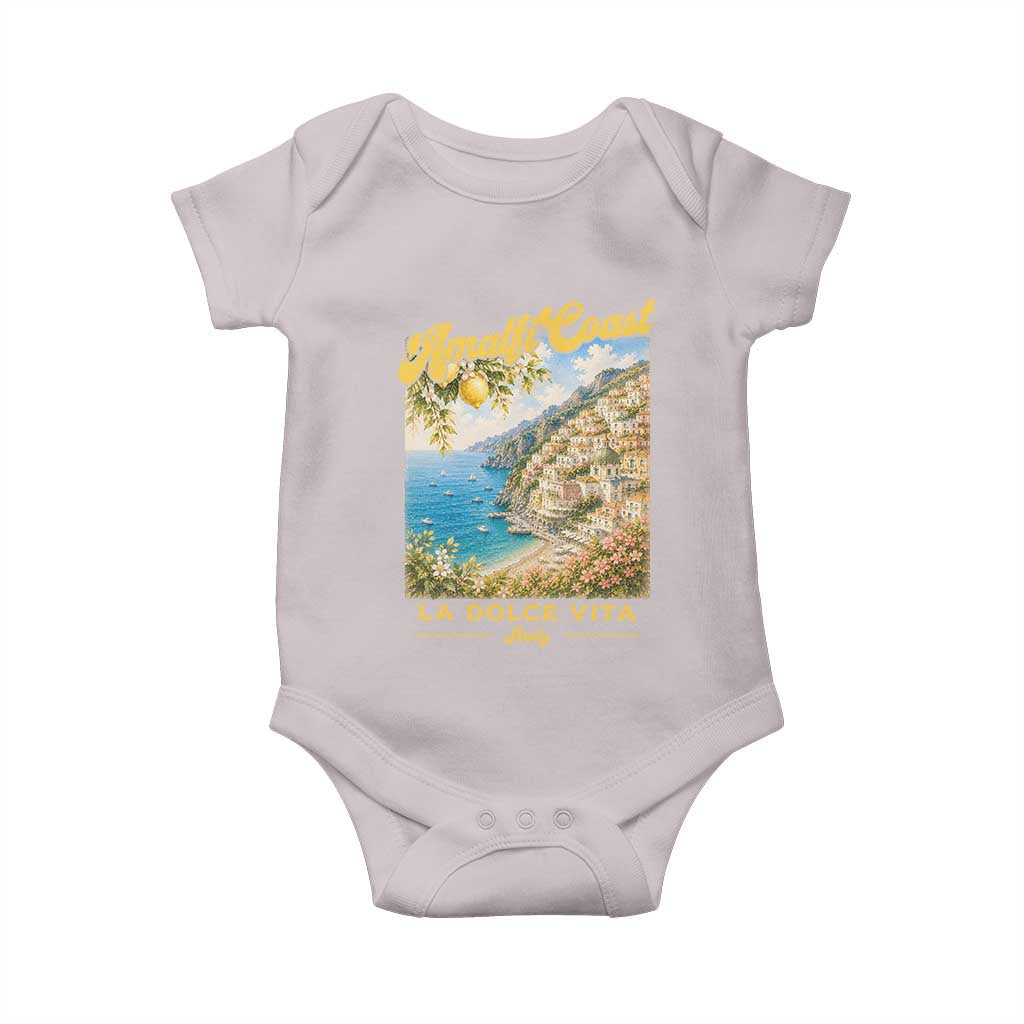 Amalfi Coast La Dolce Vita Italy Baby Onesie Vintage Summer Amalfi Coast