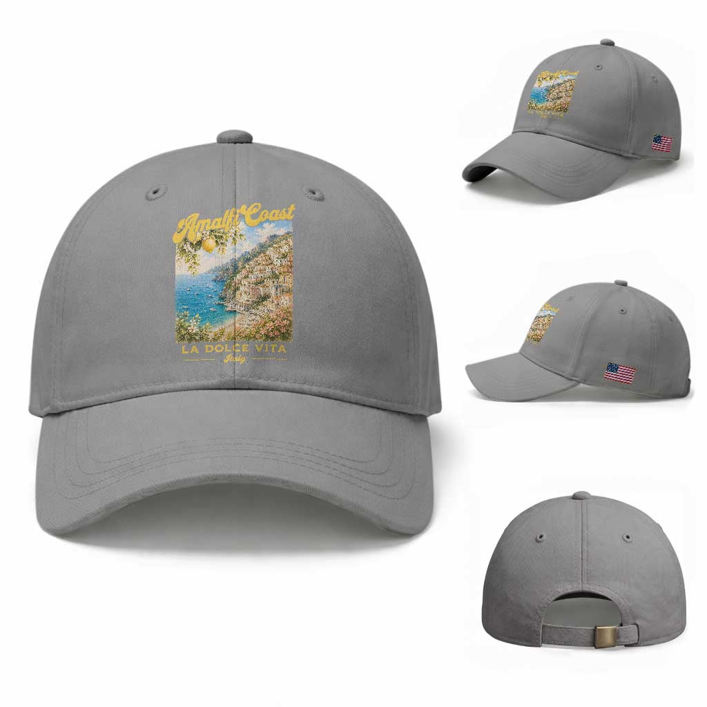 Amalfi Coast La Dolce Vita Italy Baseball Cap Vintage Summer Amalfi Coast