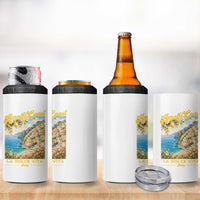 Amalfi Coast La Dolce Vita Italy 4 in 1 Can Cooler Tumbler Vintage Summer Amalfi Coast