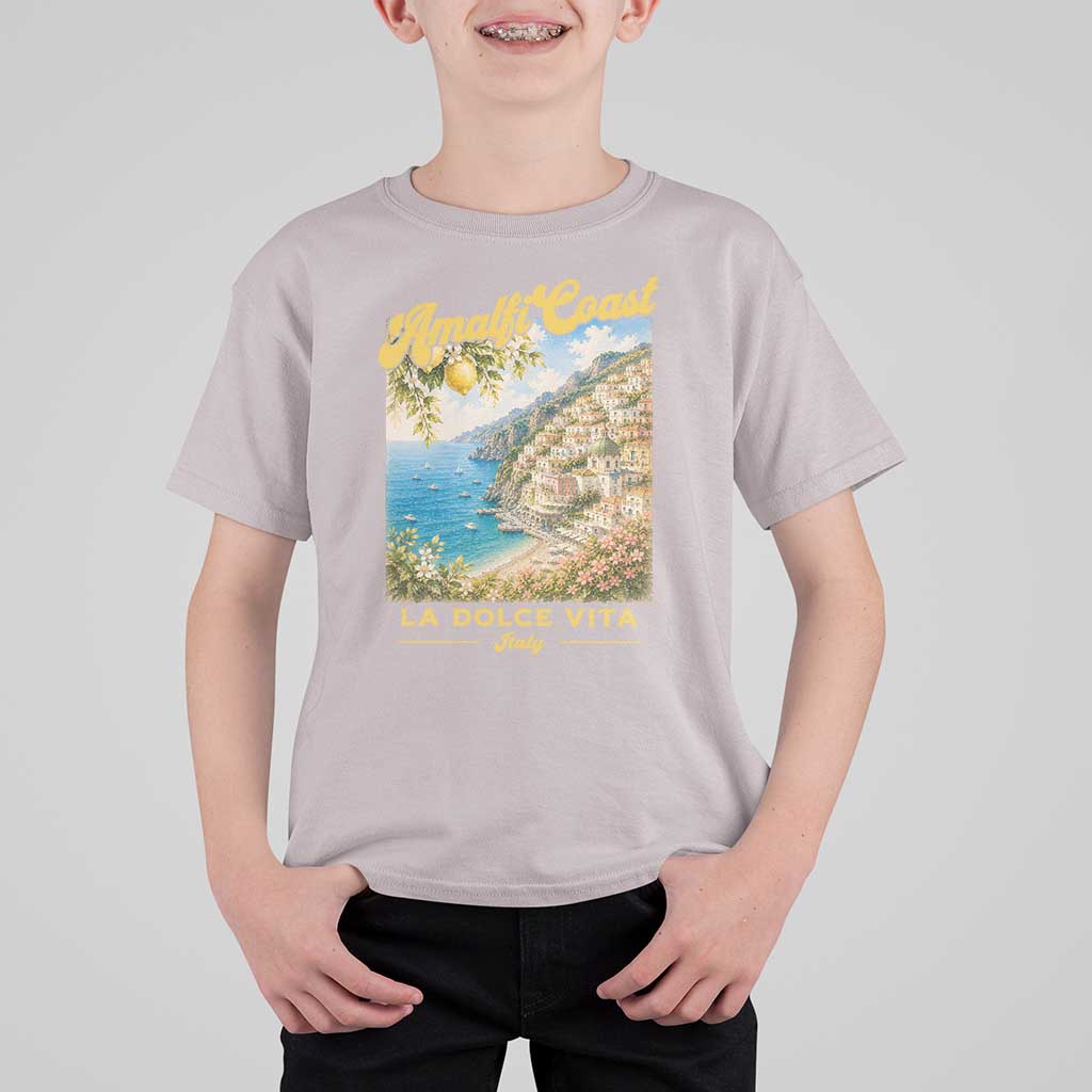 Amalfi Coast La Dolce Vita Italy T Shirt For Kid Vintage Summer Amalfi Coast