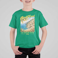 Amalfi Coast La Dolce Vita Italy T Shirt For Kid Vintage Summer Amalfi Coast