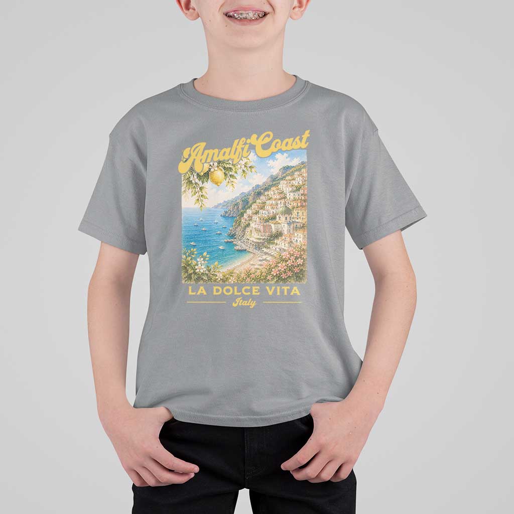 Amalfi Coast La Dolce Vita Italy T Shirt For Kid Vintage Summer Amalfi Coast