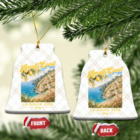 Amalfi Coast La Dolce Vita Italy Ceramic Ornament Vintage Summer Amalfi Coast