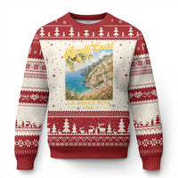 Amalfi Coast La Dolce Vita Italy Ugly Christmas Sweater Vintage Summer Amalfi Coast