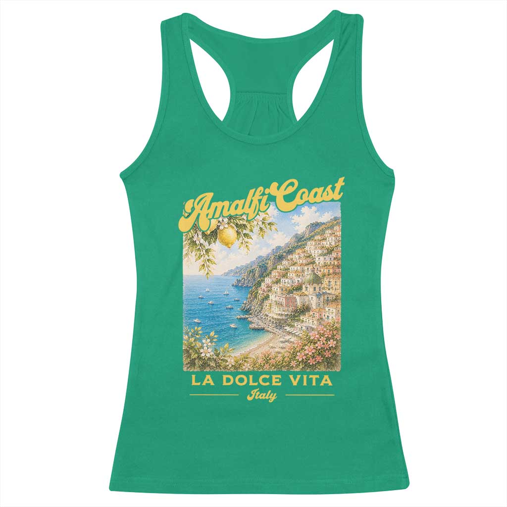 Amalfi Coast La Dolce Vita Italy Racerback Tank Top Vintage Summer Amalfi Coast