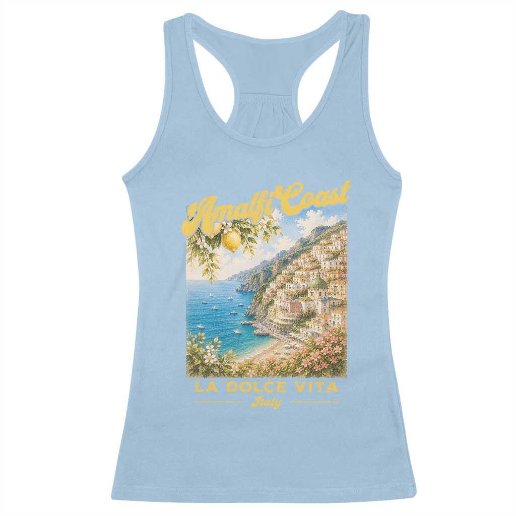 Amalfi Coast La Dolce Vita Italy Racerback Tank Top Vintage Summer Amalfi Coast