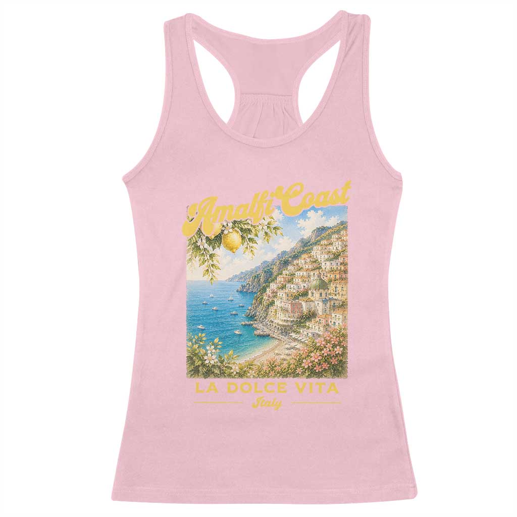 Amalfi Coast La Dolce Vita Italy Racerback Tank Top Vintage Summer Amalfi Coast