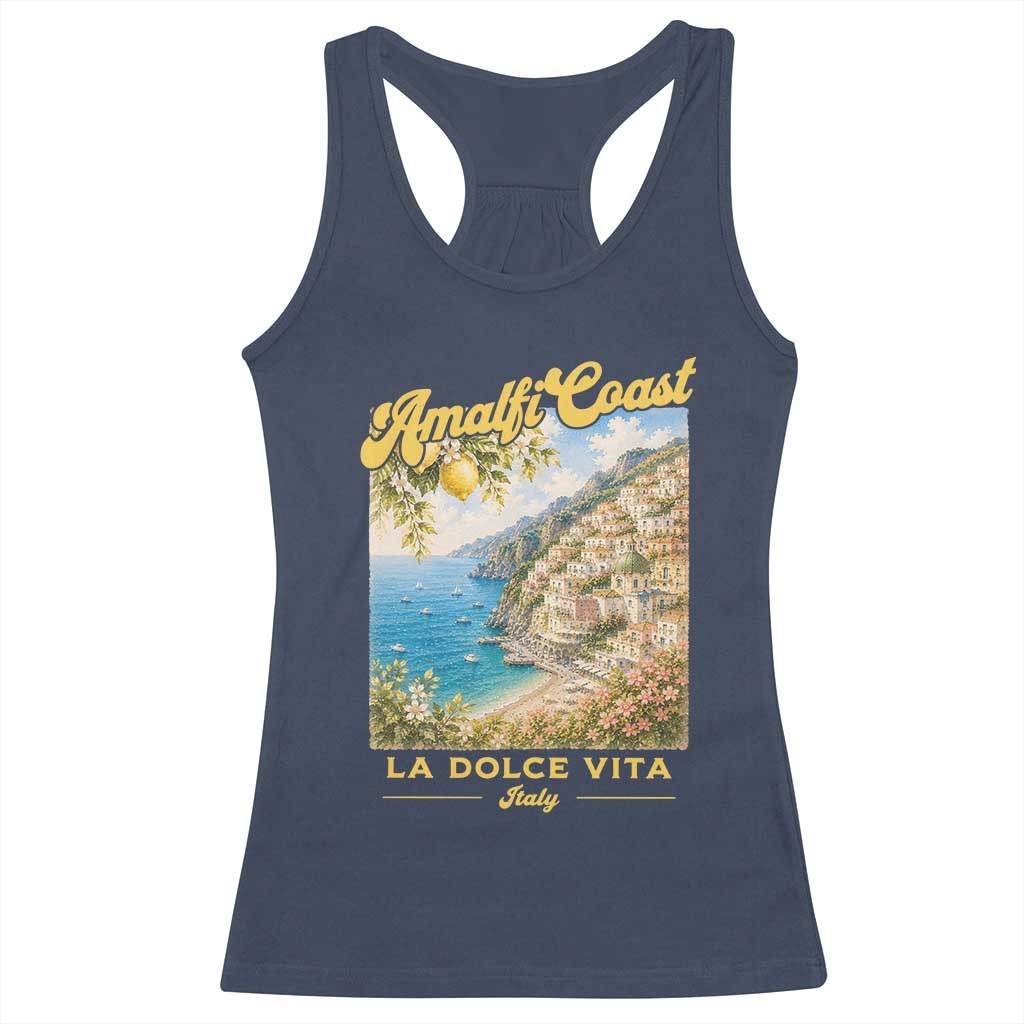 Amalfi Coast La Dolce Vita Italy Racerback Tank Top Vintage Summer Amalfi Coast