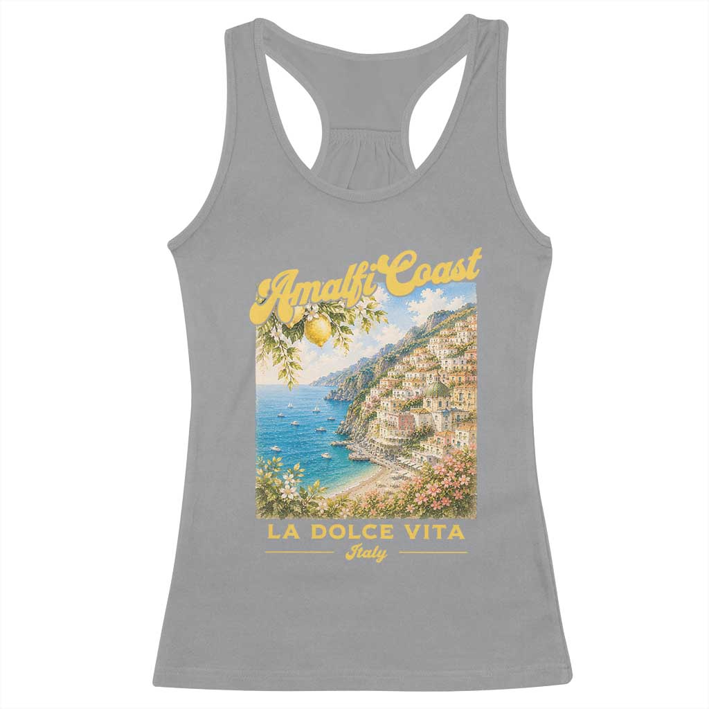 Amalfi Coast La Dolce Vita Italy Racerback Tank Top Vintage Summer Amalfi Coast