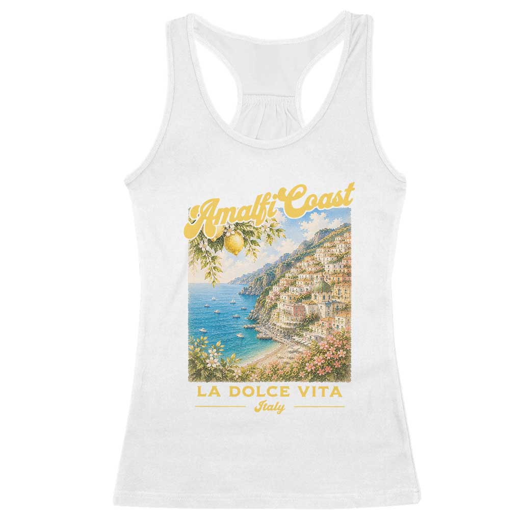 Amalfi Coast La Dolce Vita Italy Racerback Tank Top Vintage Summer Amalfi Coast