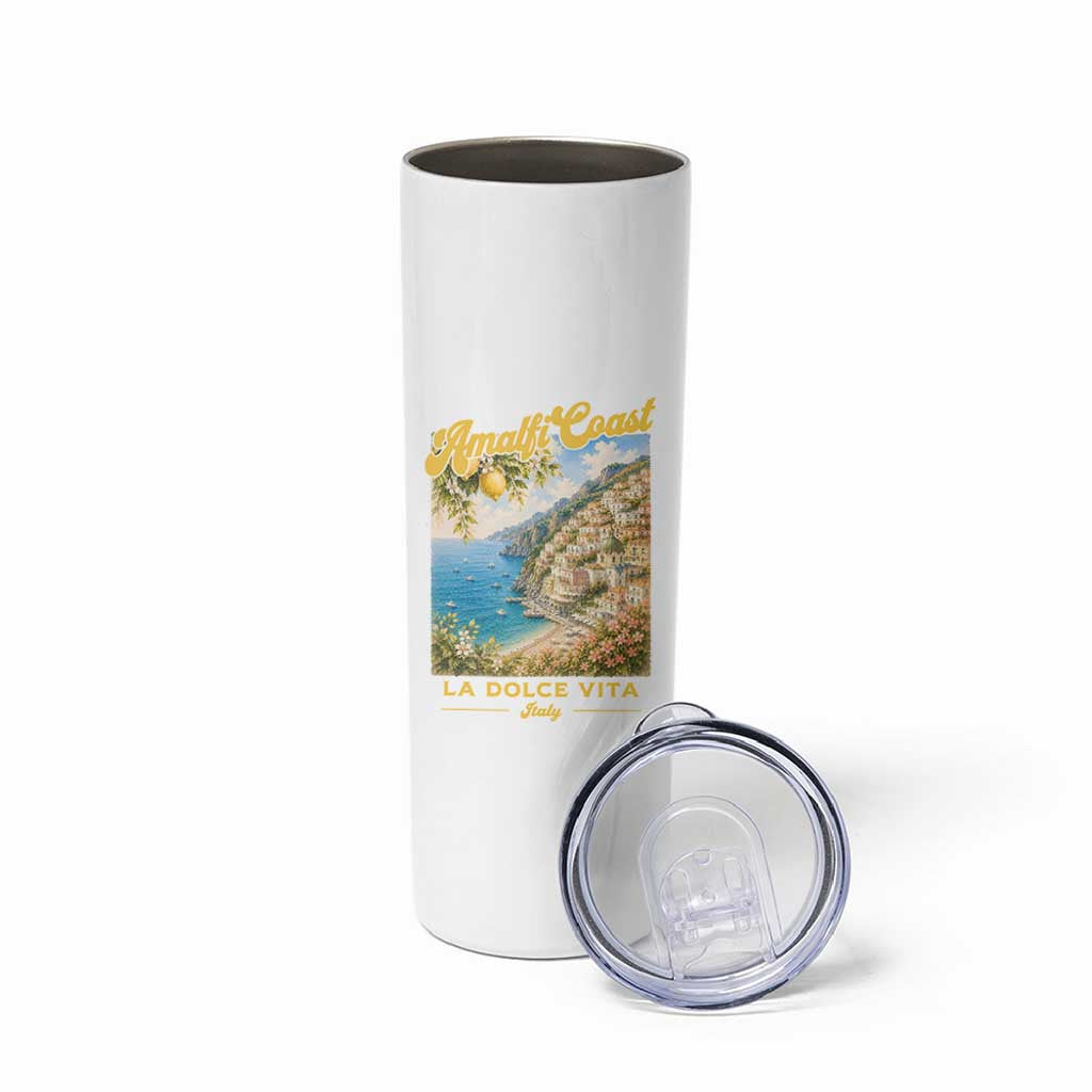 Amalfi Coast La Dolce Vita Italy Skinny Tumbler Vintage Summer Amalfi Coast