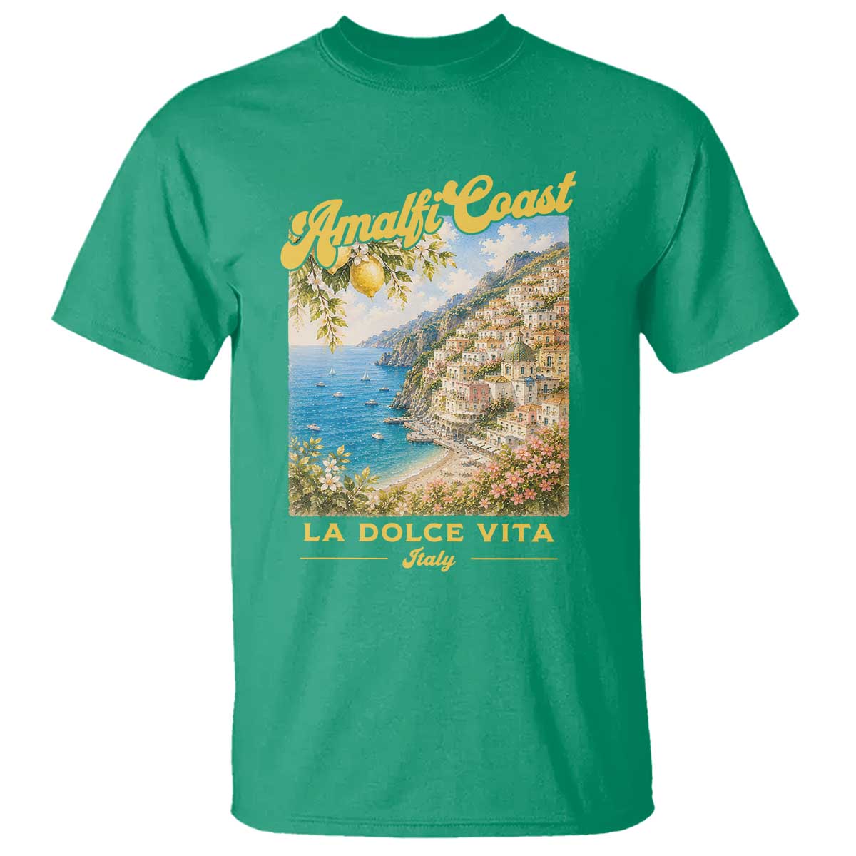 Amalfi Coast La Dolce Vita Italy T Shirt Vintage Summer Amalfi Coast
