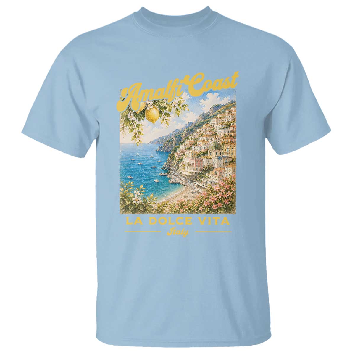 Amalfi Coast La Dolce Vita Italy T Shirt Vintage Summer Amalfi Coast