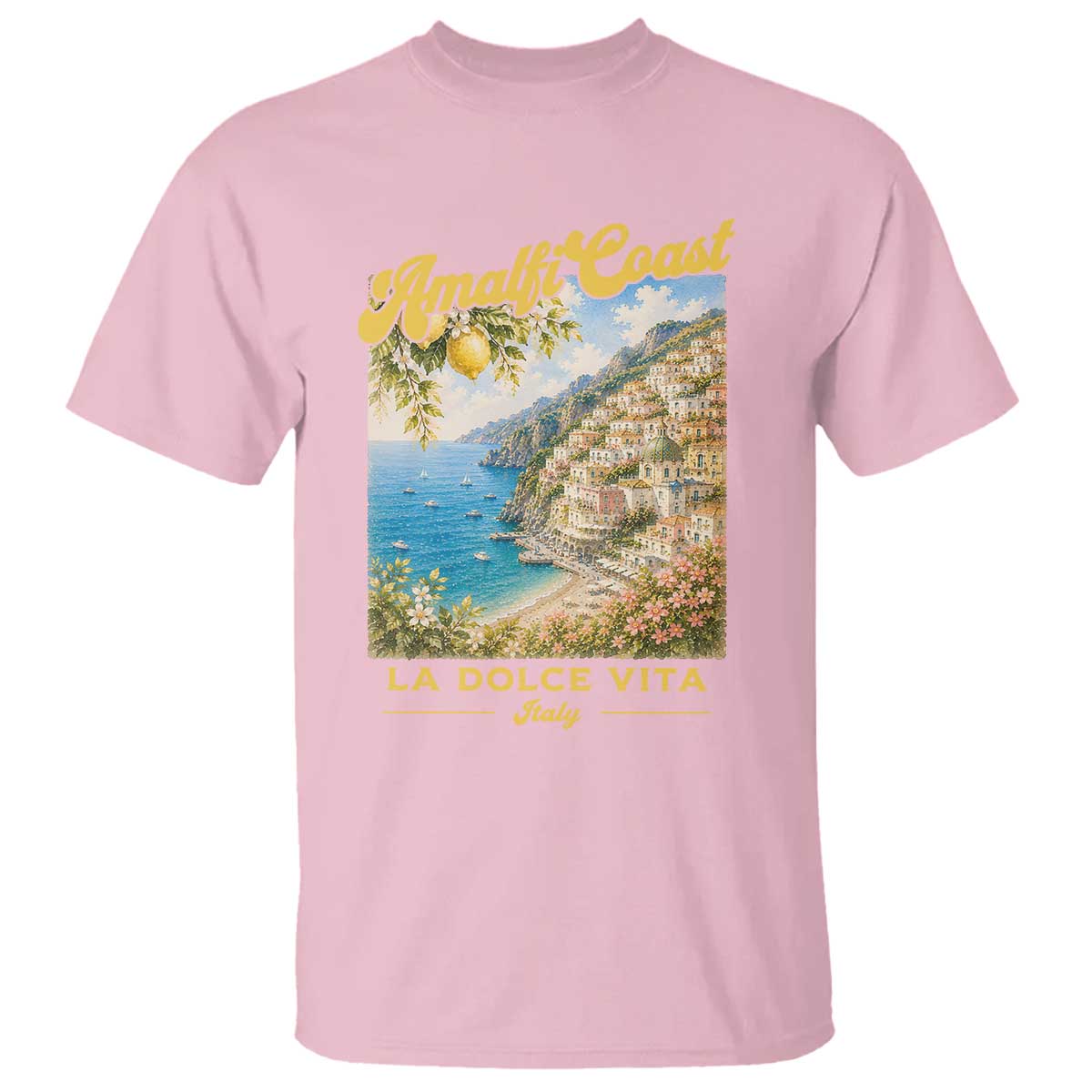 Amalfi Coast La Dolce Vita Italy T Shirt Vintage Summer Amalfi Coast