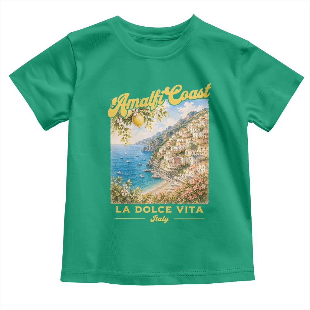 Amalfi Coast La Dolce Vita Italy Toddler T Shirt Vintage Summer Amalfi Coast