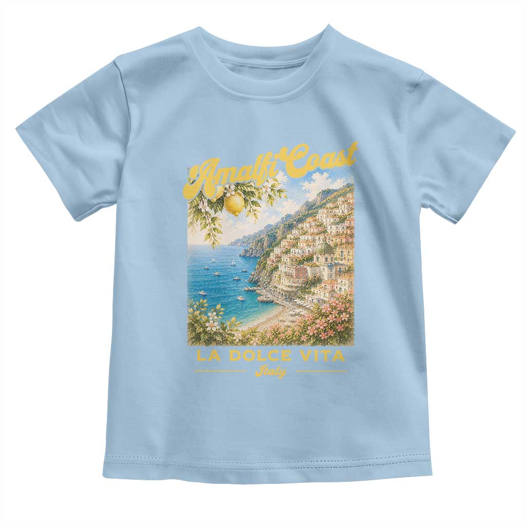 Amalfi Coast La Dolce Vita Italy Toddler T Shirt Vintage Summer Amalfi Coast