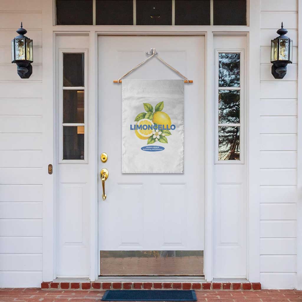 Vintage Limoncello Lemon Liqueur Garden Flag Citrus Fruit Botanical Italian Summer Graphic