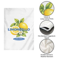 Vintage Limoncello Lemon Liqueur Garden Flag Citrus Fruit Botanical Italian Summer Graphic
