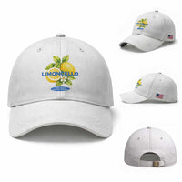 Vintage Limoncello Lemon Liqueur Baseball Cap Citrus Fruit Botanical Italian Summer Graphic